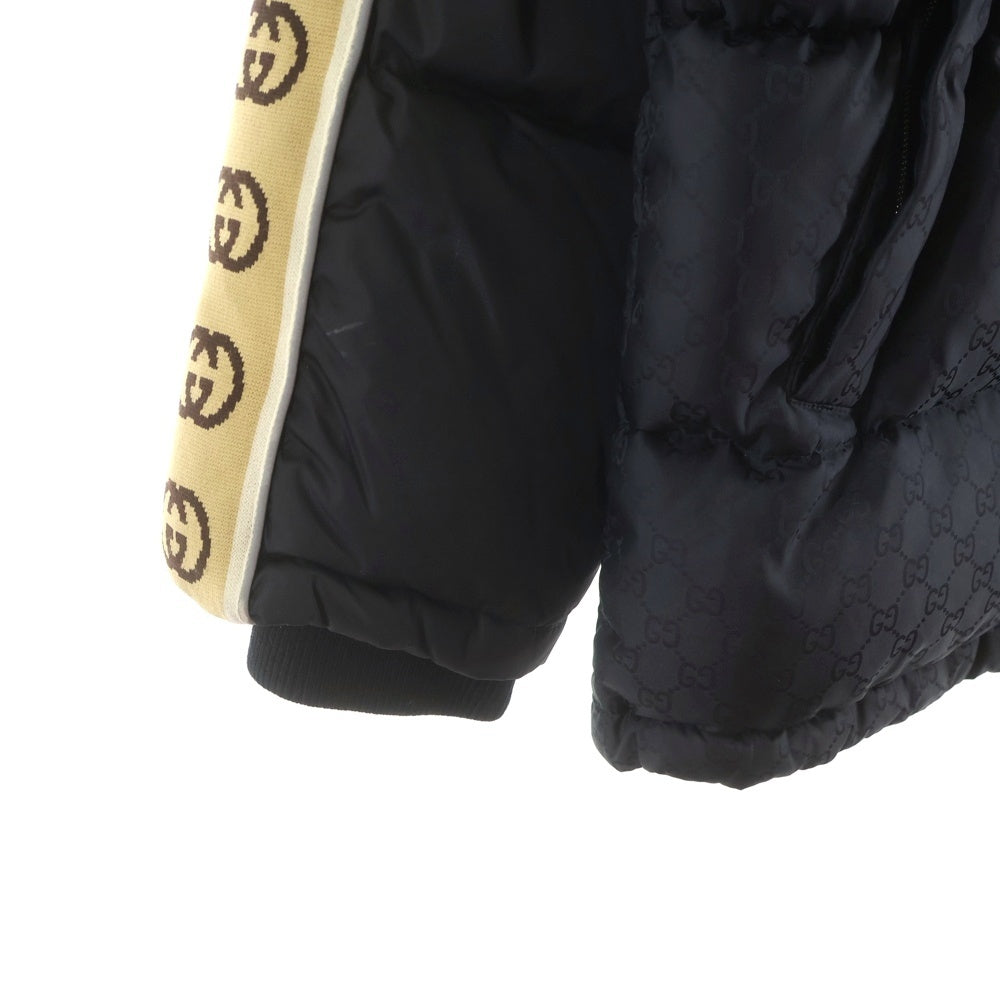 GUCCI(グッチ) 20AW GG JACQUARD NYLON DOWN JACKET GGジャカード ナイロン ダウンジャケット ブラック 598725 Z8AFZ