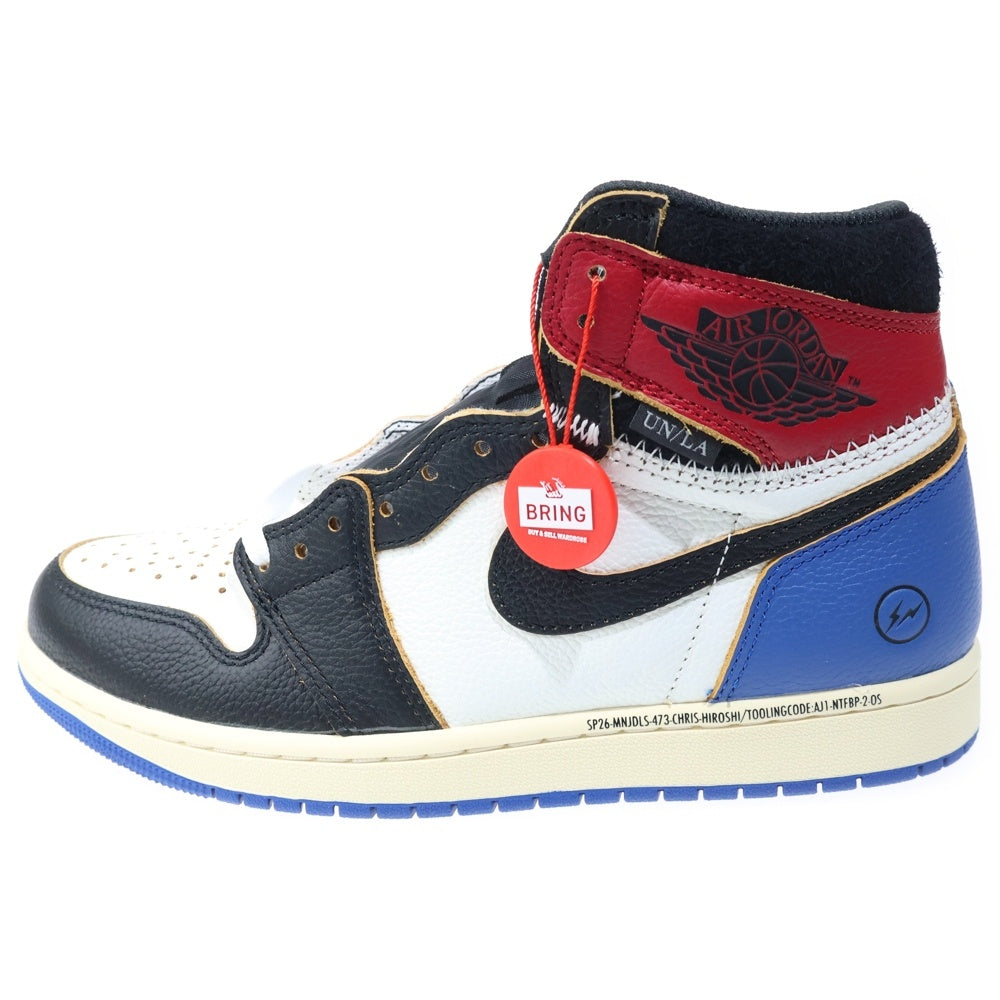 NIKE(ナイキ) ×Fragment design × UNION Air Jordan 1 High OG Black/Varsity Red エアジョーダン1 ユニオン バーシティレッド US8.5/26.5cm マルチ I07847-002