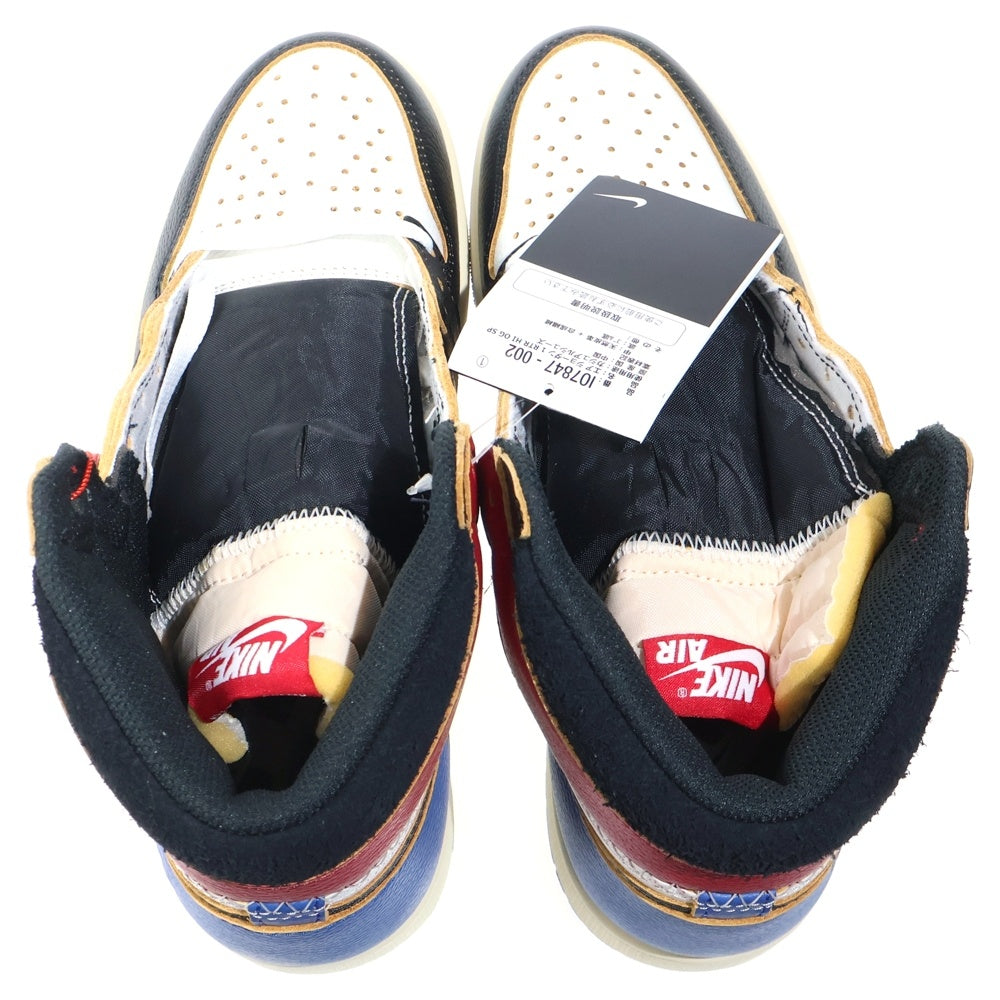 NIKE(ナイキ) ×Fragment design × UNION Air Jordan 1 High OG Black/Varsity Red エアジョーダン1 ユニオン バーシティレッド US8.5/26.5cm マルチ I07847-002