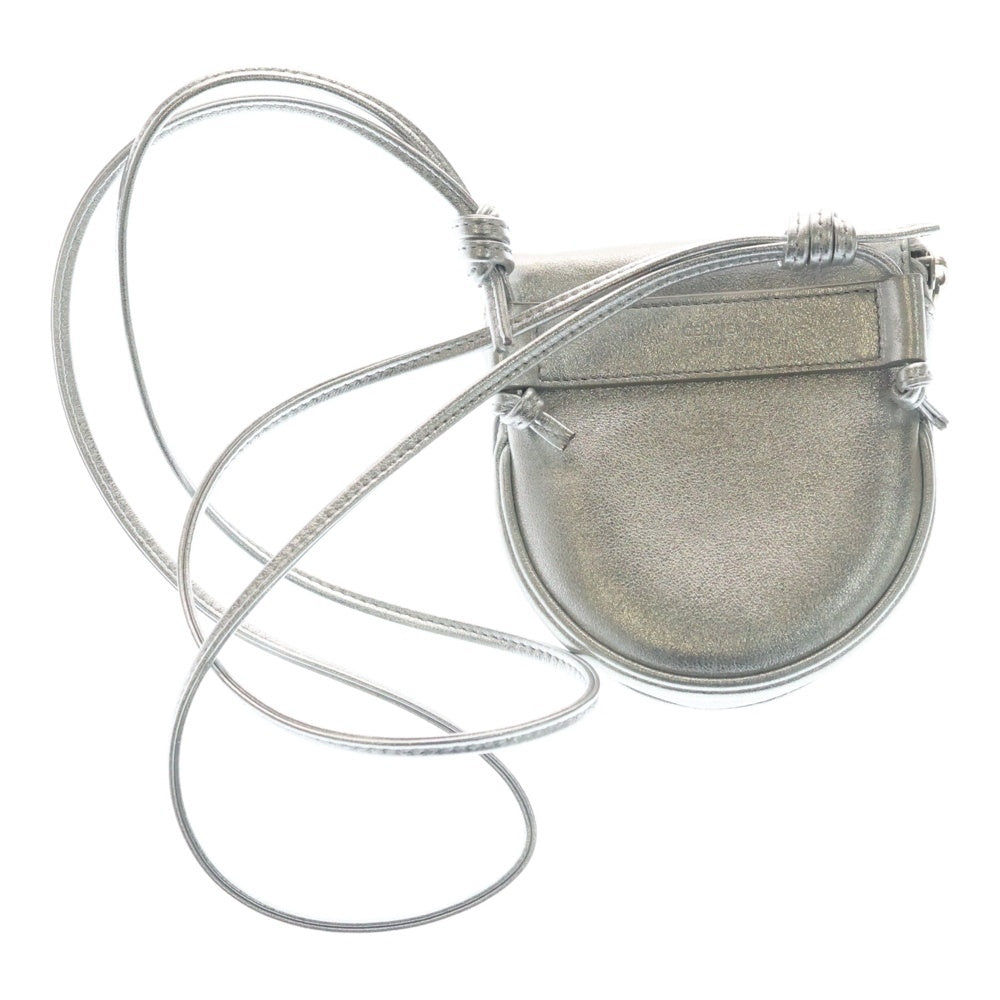 CELINE(セリーヌ) LOGO PRINTED TRUMPET SHOULDER BAG ロゴ プリント トランペット ショルダーバッグ シルバー レディース