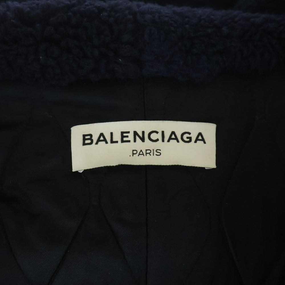 BALENCIAGA(バレンシアガ) DRIL HOODED PARKA SHIRT パーカーシャツ コート フード付きロングコート ブラック437314 TSD09