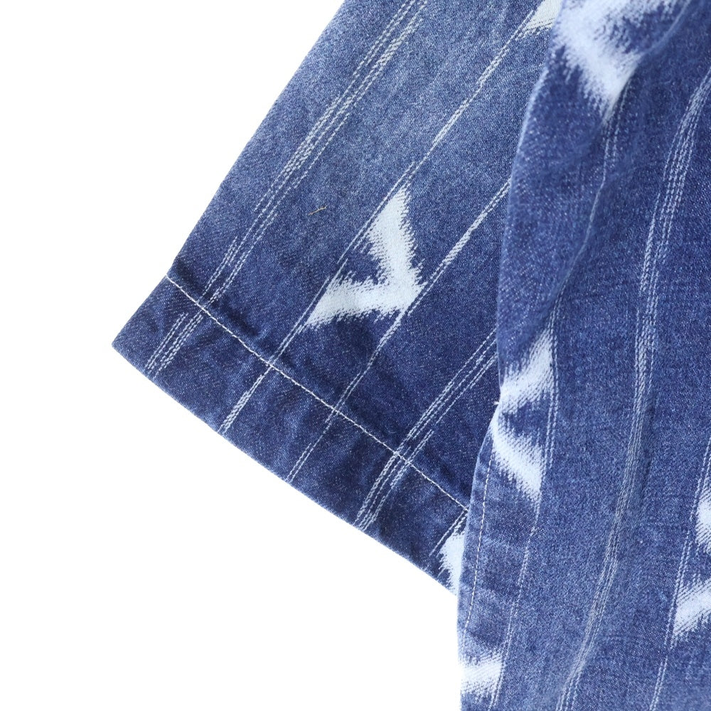 VISVIM(ヴィスヴィム) LHAMO SHIRT ONE WASHED ウォッシュド加工 ハモ スタンドカラーデニム ドローストリング シャツジャケット インディゴ