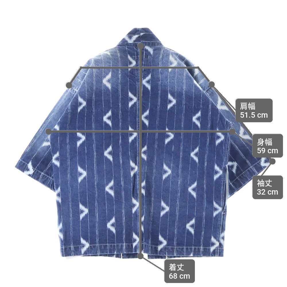 VISVIM(ヴィスヴィム) LHAMO SHIRT ONE WASHED ウォッシュド加工 ハモ スタンドカラーデニム ドローストリング シャツジャケット インディゴ