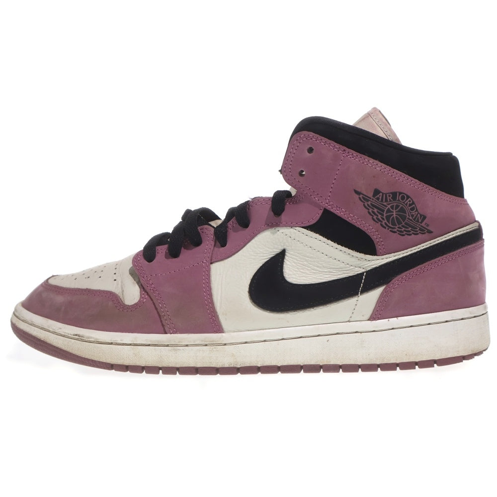 NIKE(ナイキ) Women's Air Jordan 1 Mid Berry Pink ウィメンズ エアジョーダン1 ミッド ハイカットスニーカー シューズ パープル US11.5/28.5cm DC7267-500 レディース