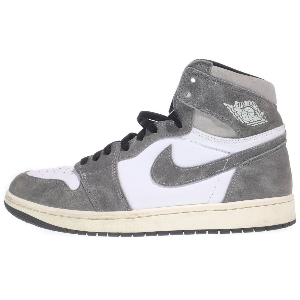 NIKE(ナイキ) Air Jordan 1 Retro High OG エアジョーダン1 レトロ ハイ OG ハイカットスニーカー シューズ US10.5/28.5cm ホワイト/グレー DZ5485-051