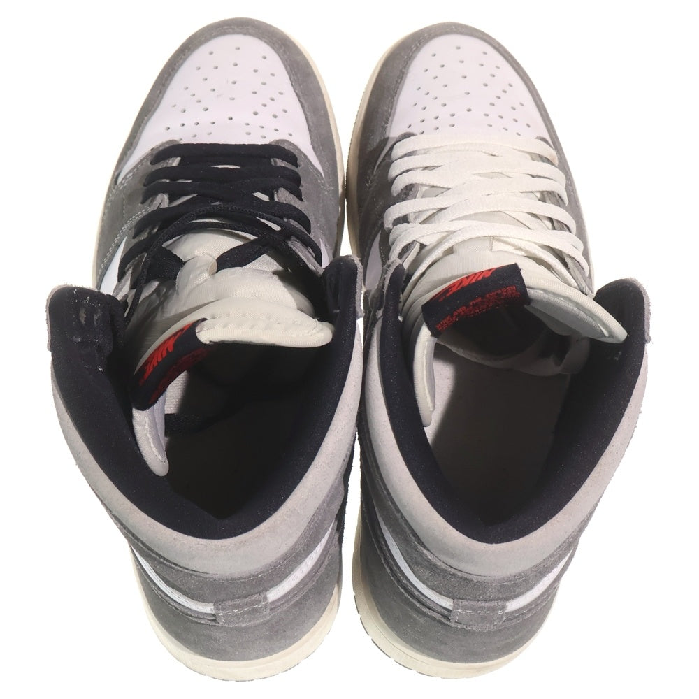 NIKE(ナイキ) Air Jordan 1 Retro High OG エアジョーダン1 レトロ ハイ OG ハイカットスニーカー シューズ US10.5/28.5cm ホワイト/グレー DZ5485-051