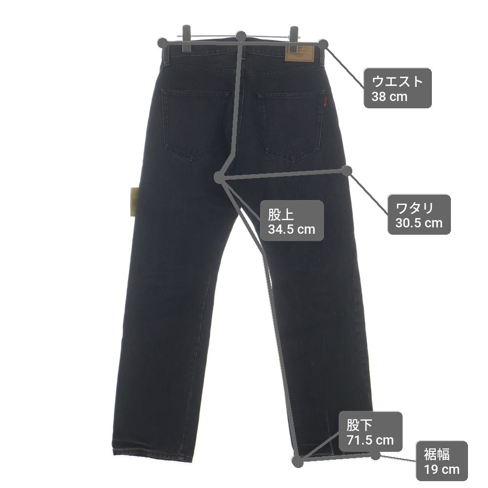 UNDERCOVER(アンダーカバー) 26SS BUT BEAUTIFUL 復刻BUT ビーズ刺繍加工デニムパンツ ブラック UC1F4503-2
