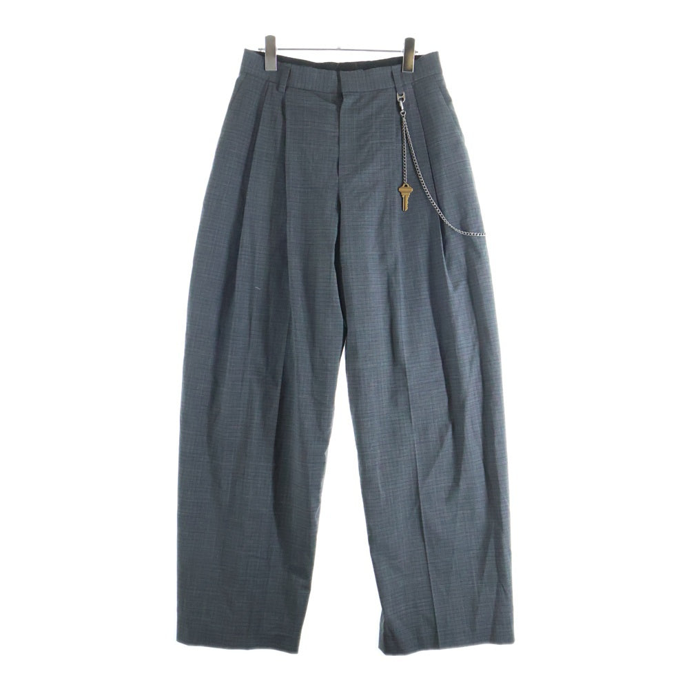 ALEXANDER WANG(アレキサンダーワン) タックチェックパンツ レディース グレー 1WC3254871