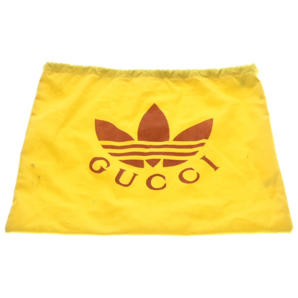 GUCCI(グッチ) ×adidas ロゴ レザー ショルダーバッグ ブラック 702427