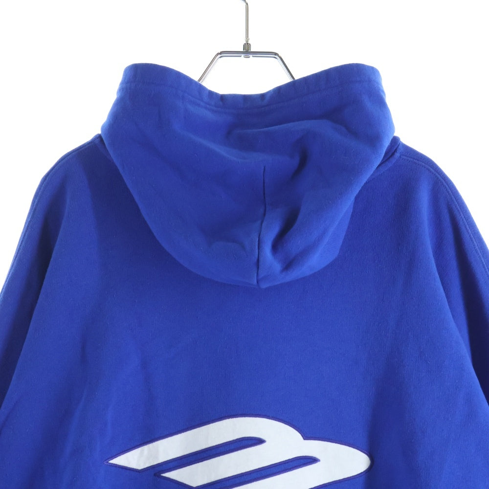 BALENCIAGA(バレンシアガ) 25AW 3b Football Polo Hoodie フットボール ポロ プルオーバーパーカー ブルー 827939 TTVQ8