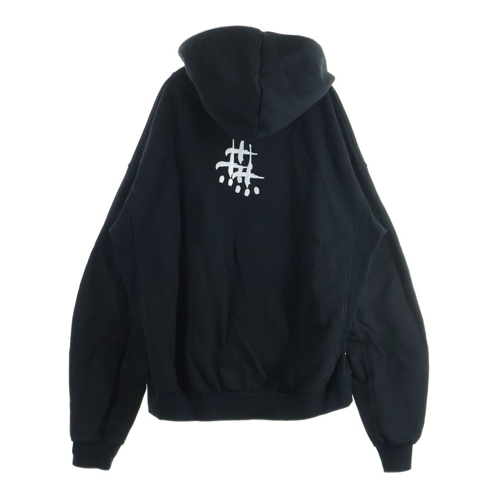 cvtvlist(カタリスト) ロゴ刺繍 Zip Hoodie フルジップパーカー ブラック 2501010301