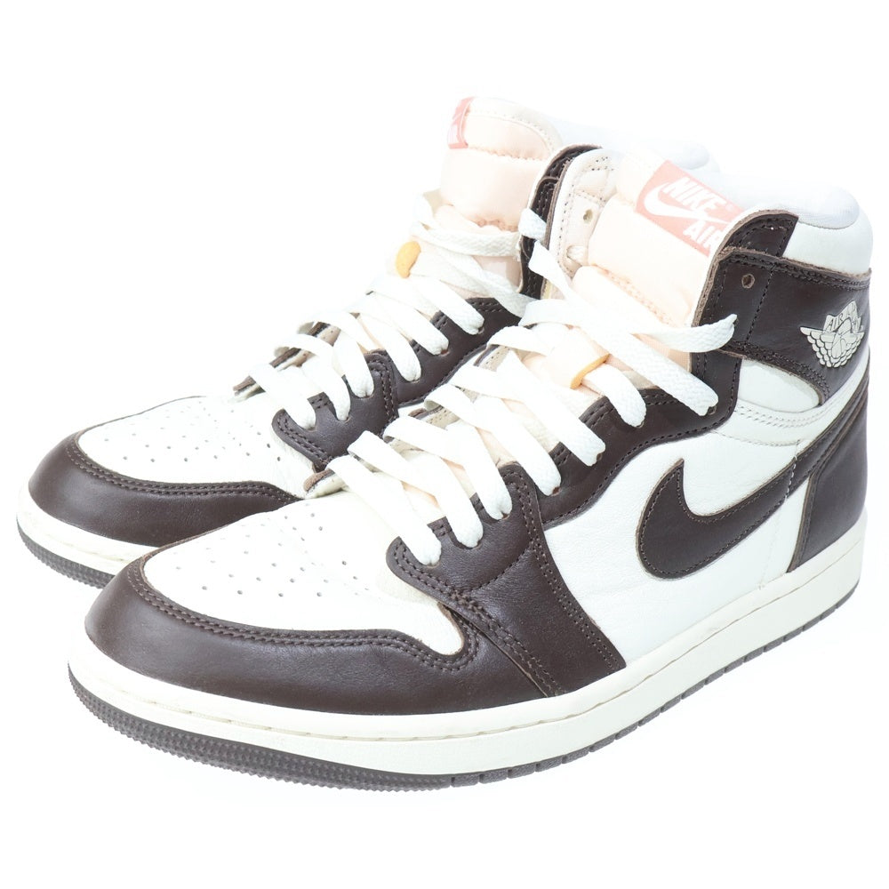 NIKE(ナイキ) WMNS BAROQUE BROWN レザーハイカット スニーカー ブラウン/ホワイト US11/28cm FD2596-200