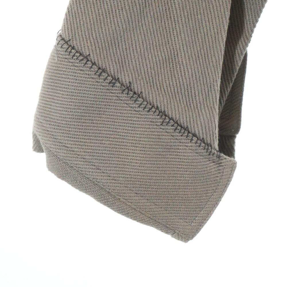 UNDERCOVER(アンダーカバー) 03SS scab期 袖切替デニムジャケット 刺繍ジャケット グレー/ブラウン U243