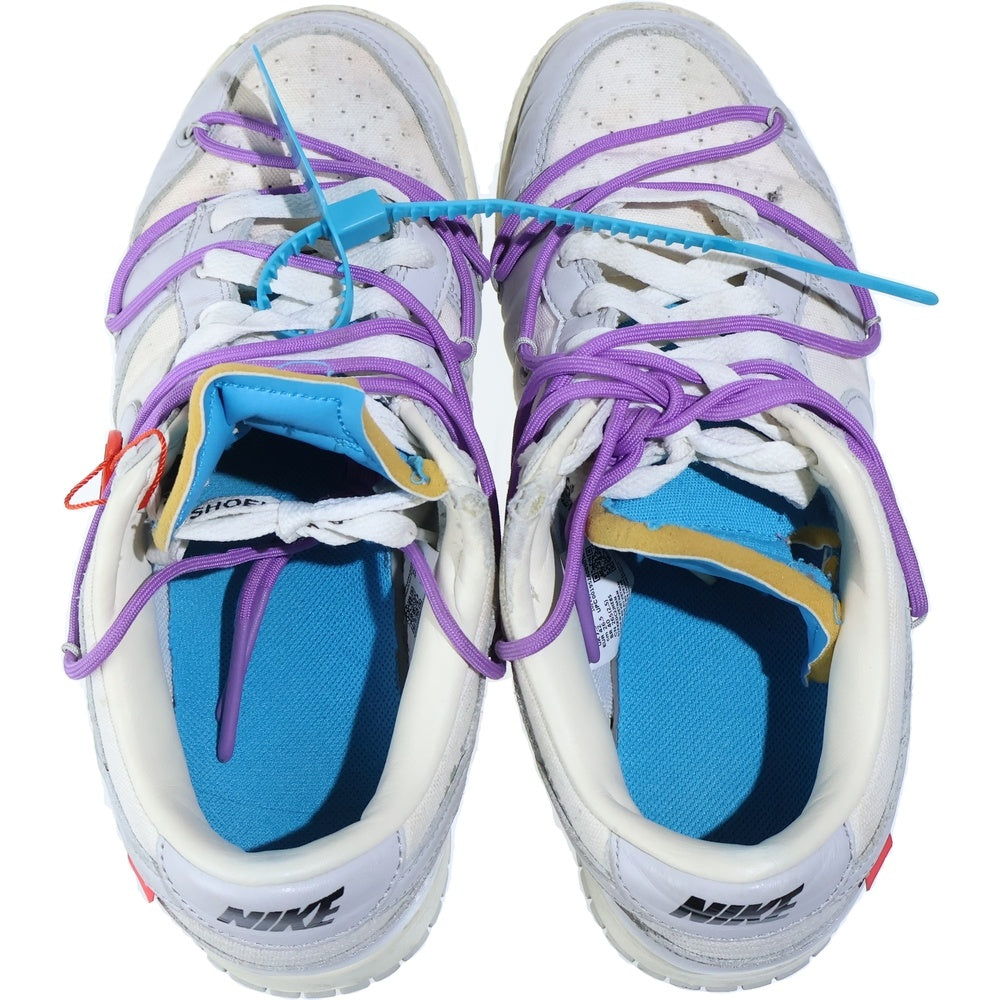 NIKE(ナイキ) ×Off White DUNK LOW オフホワイト ダンク ローカットスニーカー ホワイト US8.5/26.5cm DM1602-125