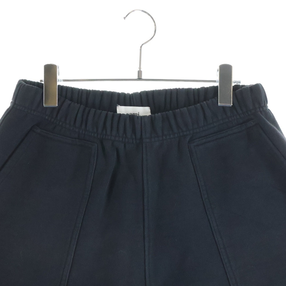 AMI Alexandre Mattiussi(アミアレクサンドルマテュッシ) 21AW Track Short ロゴ刺繍トラックショーツ ハーフパンツ ブラック A21HJ328.747