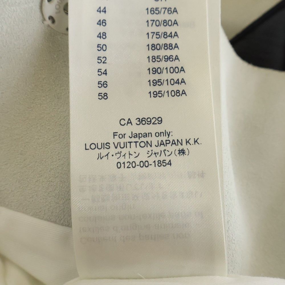 LOUIS VUITTON(ルイヴィトン) 21SS NUBUCK LEATHER INTARSIA ADMIRAL JACKET VIRGIL ABLOH ヴァージル・アブロー期 ヌバック レザー インターシャ アドミラルジャケット レザージャケット