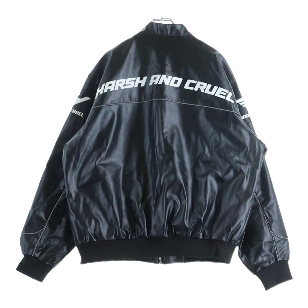 NO BRAND(ノーブランド) HARSH AND CRUEL レーシング ジャケット ブラック