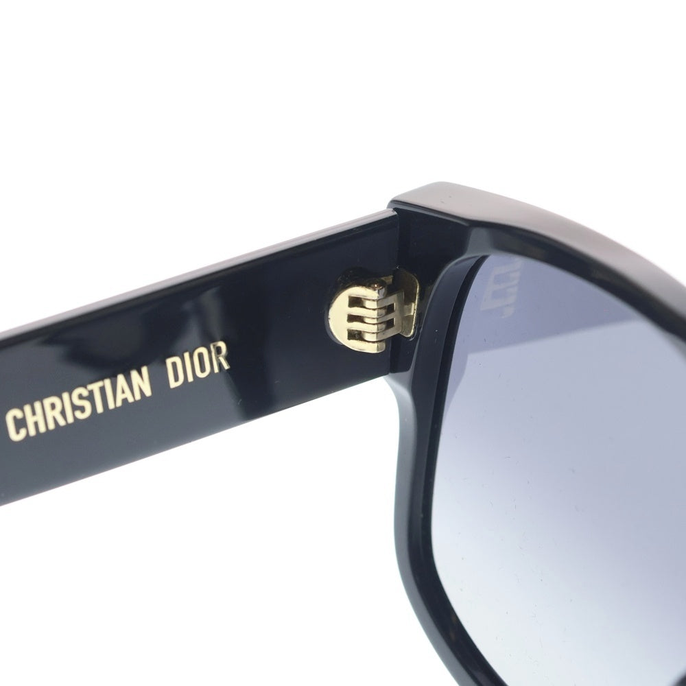 Christian Dior(クリスチャンディオール) Wildior BU サイドロゴ ウェリントン アセートフレーム サングラス ブラック レディース