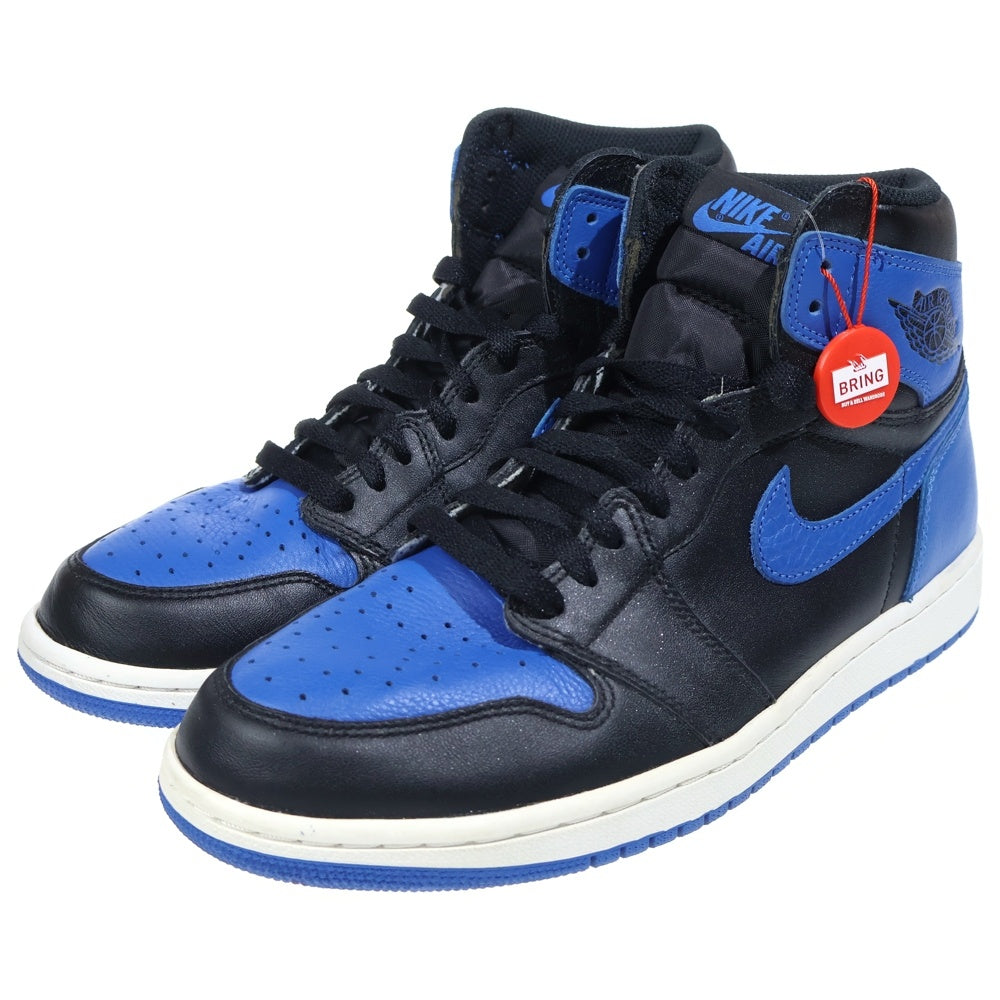 NIKE(ナイキ) AIR JORDAN1 RETRO HIGH OG エアジョーダン1 ロイヤル 2017 ハイカットスニーカー ブルー US10/28cm 555088-007