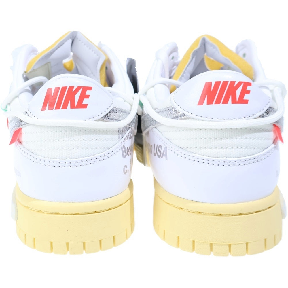 NIKE(ナイキ) ×Off-White Dunk Low 1 of 50 Lot.1 ダンク ロー 1 of 50 ロット1 US9/27cm ホワイト DM1602-127
