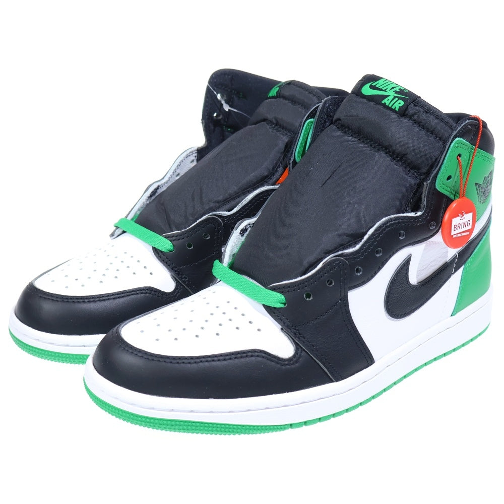 NIKE(ナイキ) AIR JORDAN 1 RETRO HIGH OG Celtics エアジョーダン 1 セルティック ローカットスニーカー ブラック/ホワイト/グリーン US9/27cm DZ5485-031