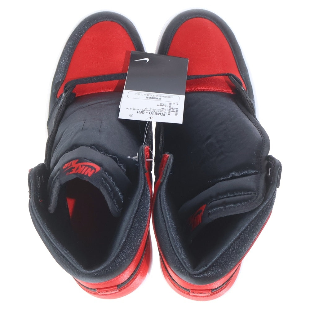NIKE(ナイキ) WMNS AIR JORDAN 1 RETRO HIGH OG SATIN BRED ウィメンズ エアジョーダン1 レトロ サテンブレッド ハイカットスニーカー US11.5/28.5cm FD4810-061 レディース