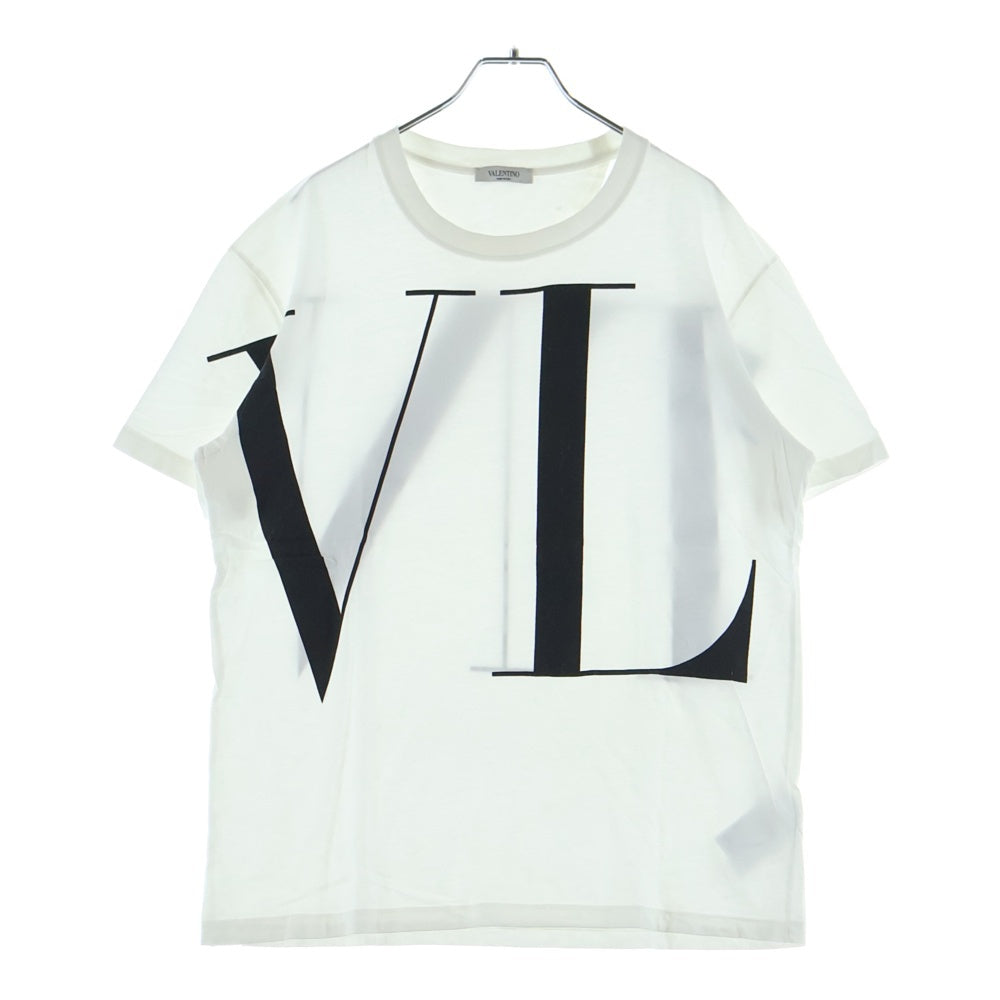 VALENTINO(ヴァレンティノ) 18AW フロントロゴプリント 半袖Tシャツ カットソー ホワイト QV0MG14D57F