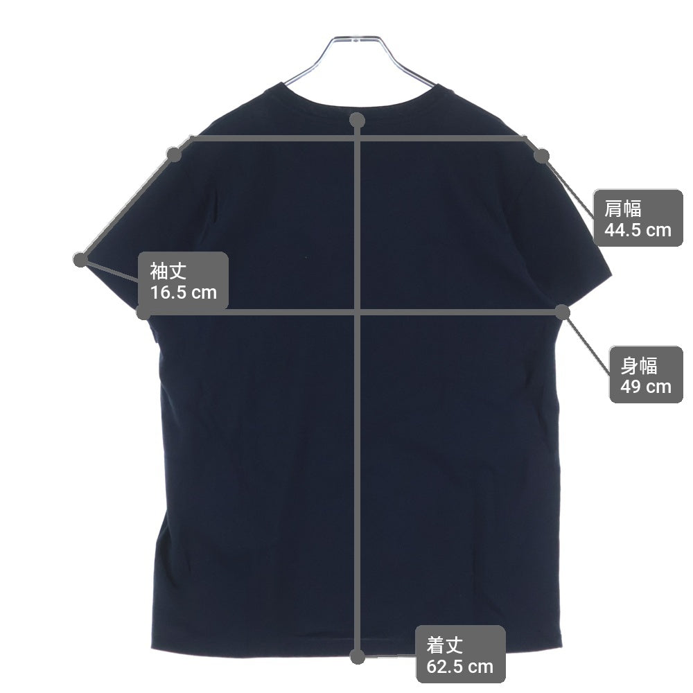 VALENTINO(ヴァレンティノ) スタッズハートグラフィック半袖Tシャツ カットソー ネイビー QV3MG13H3LE