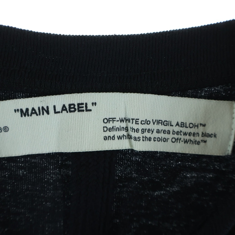 OFF-WHITE(オフホワイト) フロントグラフィック半袖Tシャツ カットソー ブラック OMAA027E19185007
