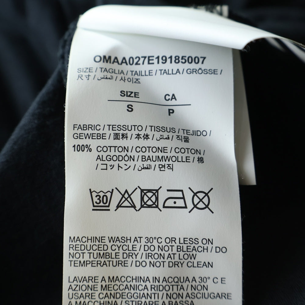 OFF-WHITE(オフホワイト) フロントグラフィック半袖Tシャツ カットソー ブラック OMAA027E19185007