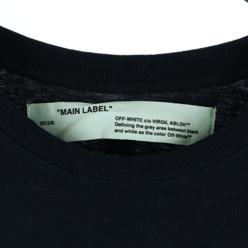 OFF-WHITE(オフホワイト) 19SS バックアロープリント長袖カットソー クルーネックロングスリーブTシャツ ブラック OMAB001S19185006