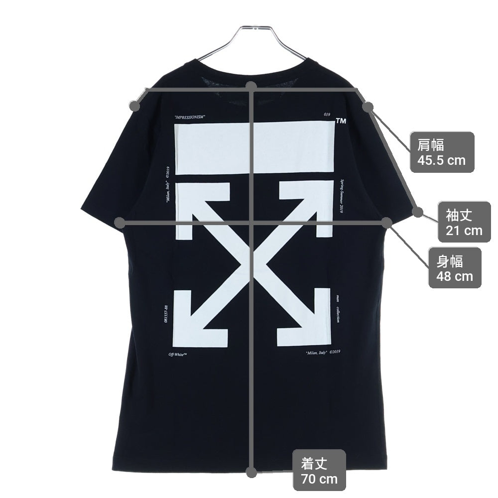 OFF-WHITE(オフホワイト) 19SS KISS SS SLIM TEE グラフィック半袖Tシャツ カットソー ブラック OMAA027R19185003
