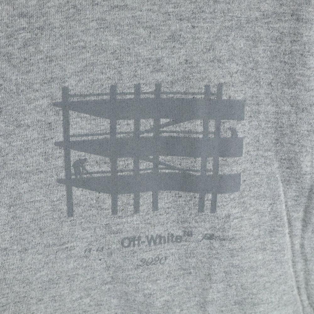 OFF-WHITE(オフホワイト) クロスアローロゴ グラフィック半袖Tシャツ カットソー グレー OMAA027E19185004