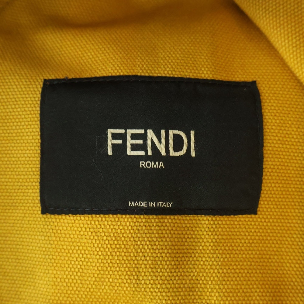 FENDI(フェンディ) Patterned Denim Jacket マルチパターンペカンストライプデニムジャケット マルチカラー FW0854