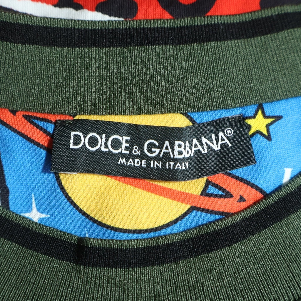 DOLCE & GABBANA(ドルチェアンドガッバーナ) Graphic Print グラフィックプリント半袖Tシャツ カットソー マルチカラー G8JJ2T