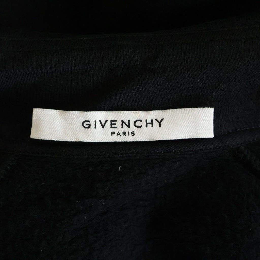 GIVENCHY(ジバンシィ) フロントロゴプリントジップアップパーカー フーディー ブラック BMJ03V30FM