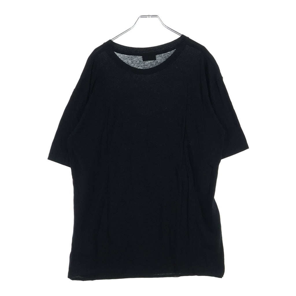 SAINT LAURENT PARIS(サンローランパリ) 19SS ロゴプリント半袖Tシャツ カットソー ブラック 480406