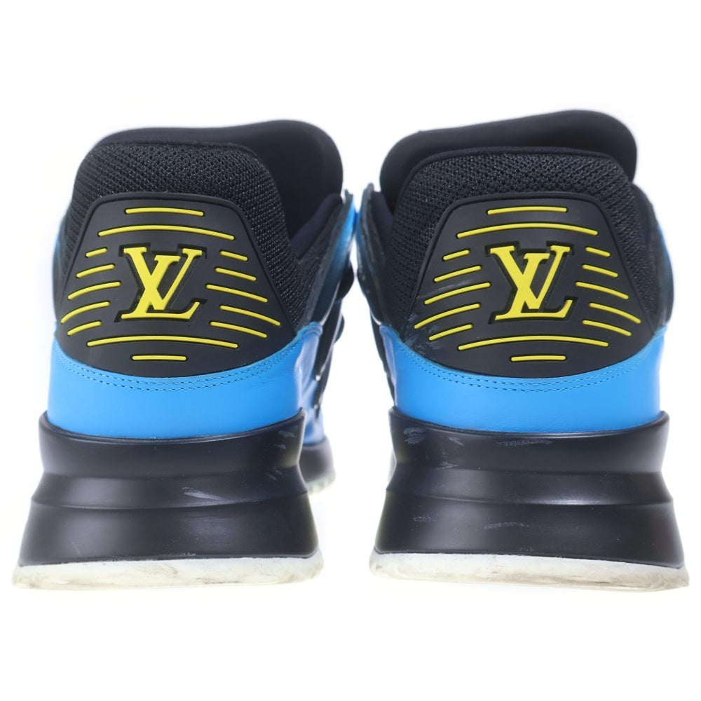 LOUIS VUITTON(ルイヴィトン) 18年製 ジグザグライン ローカットシューズ スニーカー ブルー/ブラック