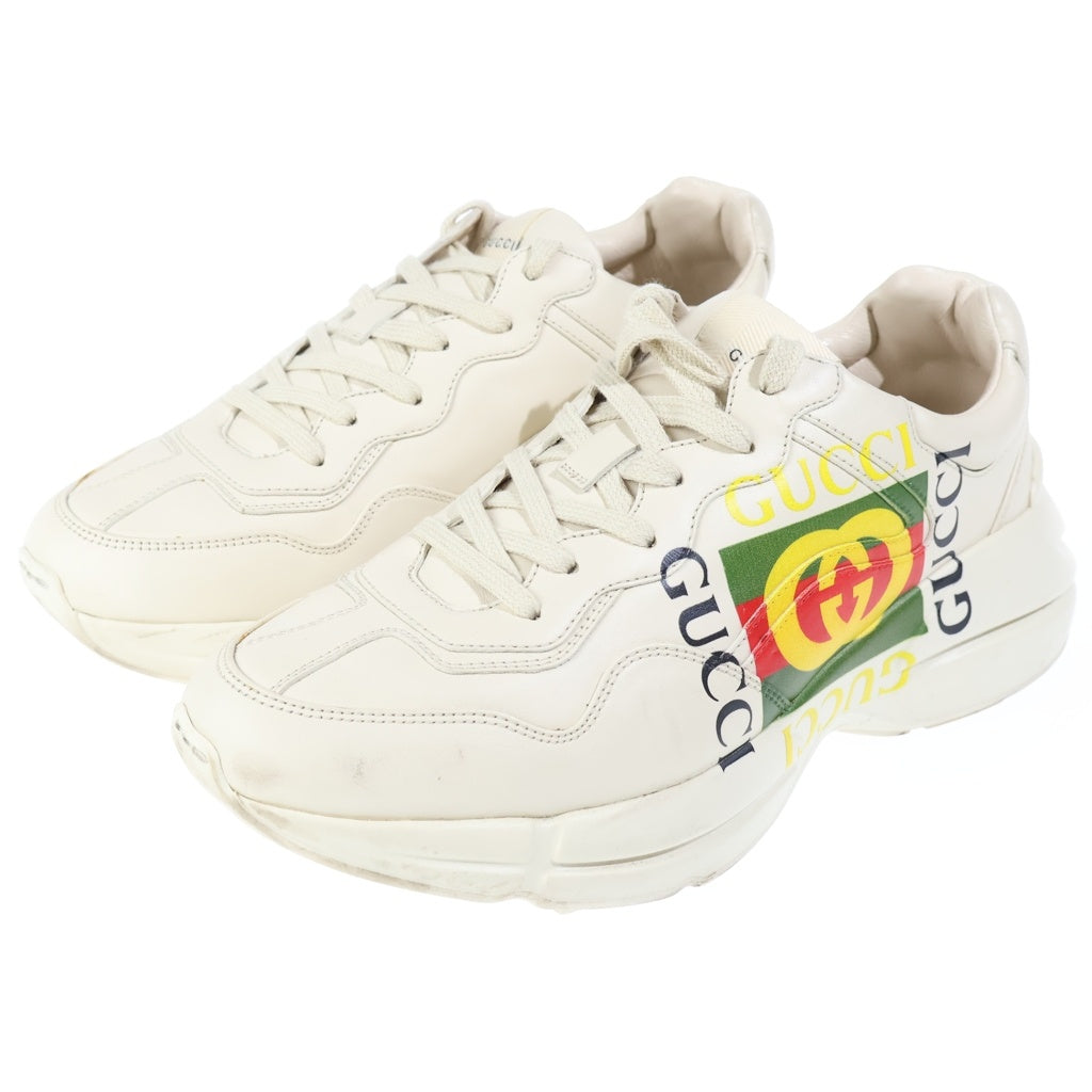 GUCCI(グッチ) Rhyton Sneaker ライトンスニーカー ローカットシューズ ホワイト