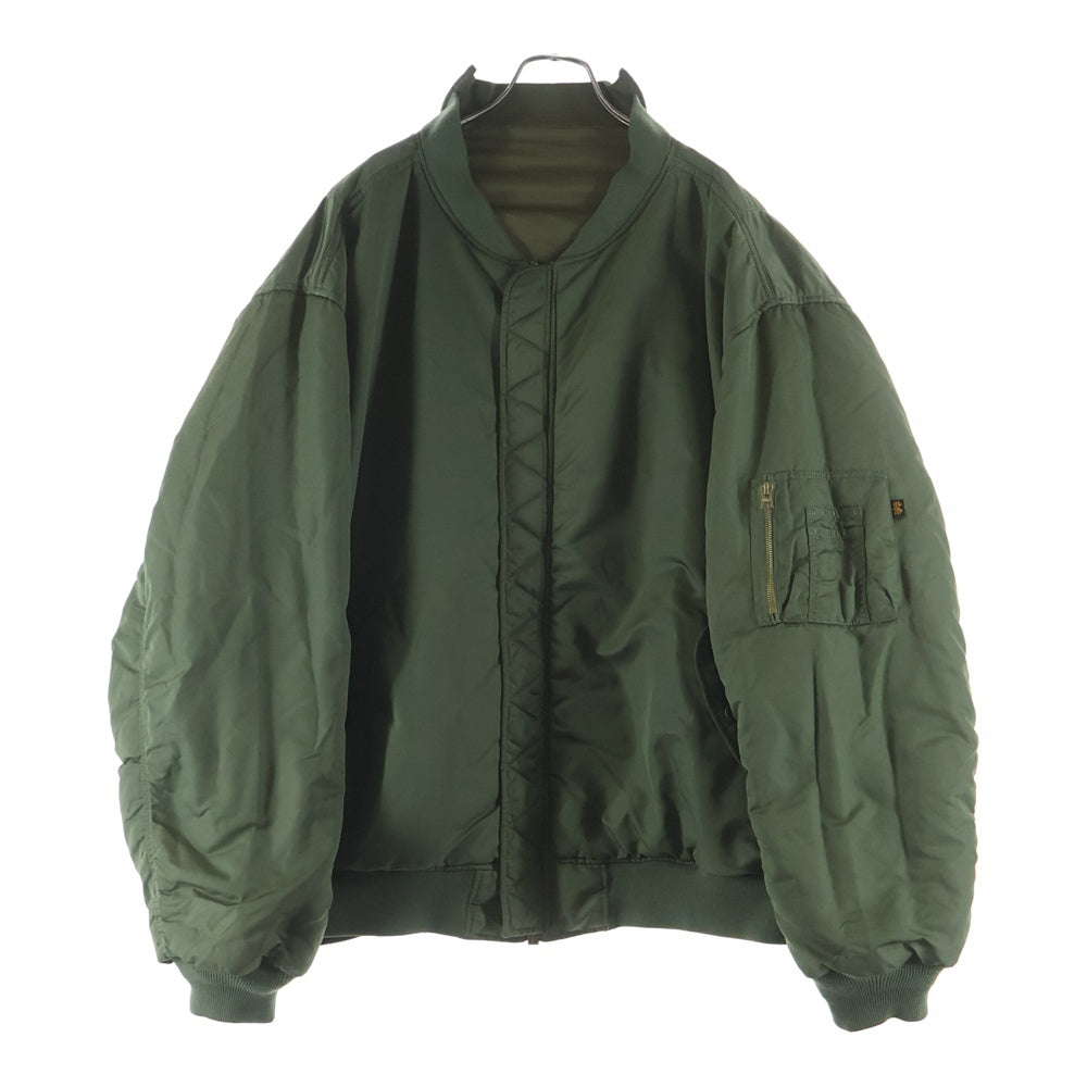 VETEMENTS(ヴェトモン) ×ALPHA 再構築リバーシブルオーバーサイズブルゾン カーキ WSS18JA25