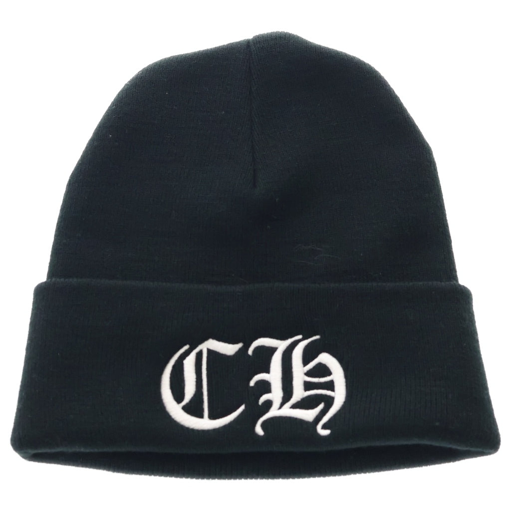 CHROME HEARTS(クロムハーツ) WOOL WATCH CAP CHロゴ刺繍 ビーニー ニット帽 帽子 ブラック