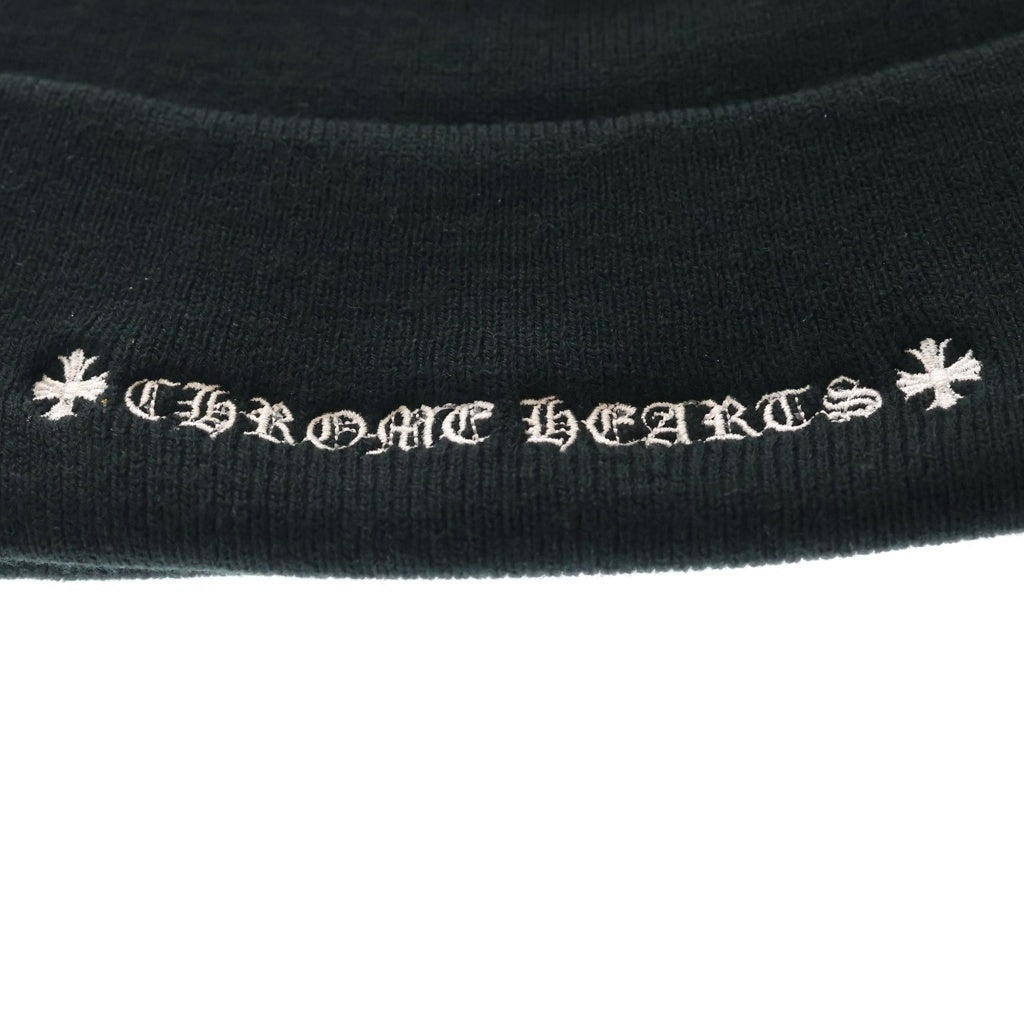 CHROME HEARTS(クロムハーツ) WOOL WATCH CAP CHロゴ刺繍 ビーニー ニット帽 帽子 ブラック