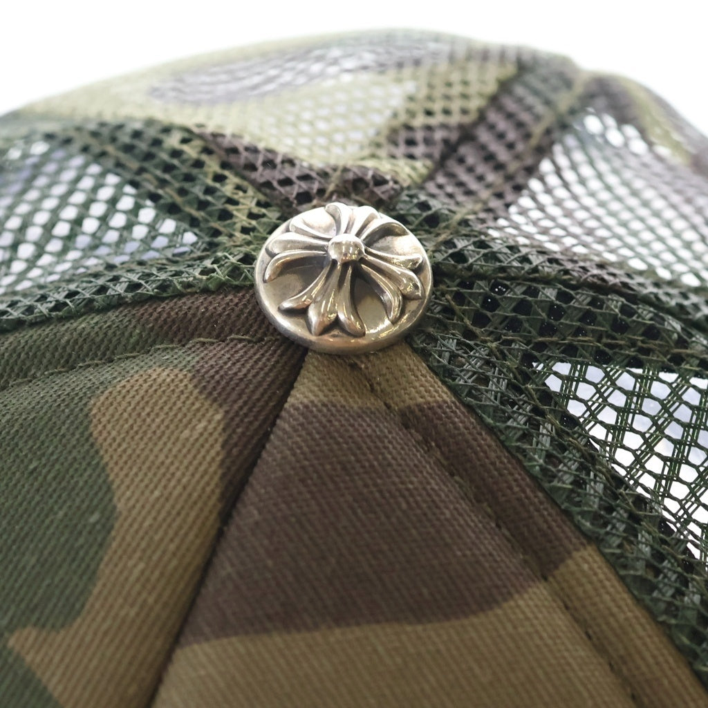 CHROME HEARTS(クロムハーツ) TRUCKER CAP トラッカーキャップ CHパッチクロスボール付メッシュ帽子 カモ