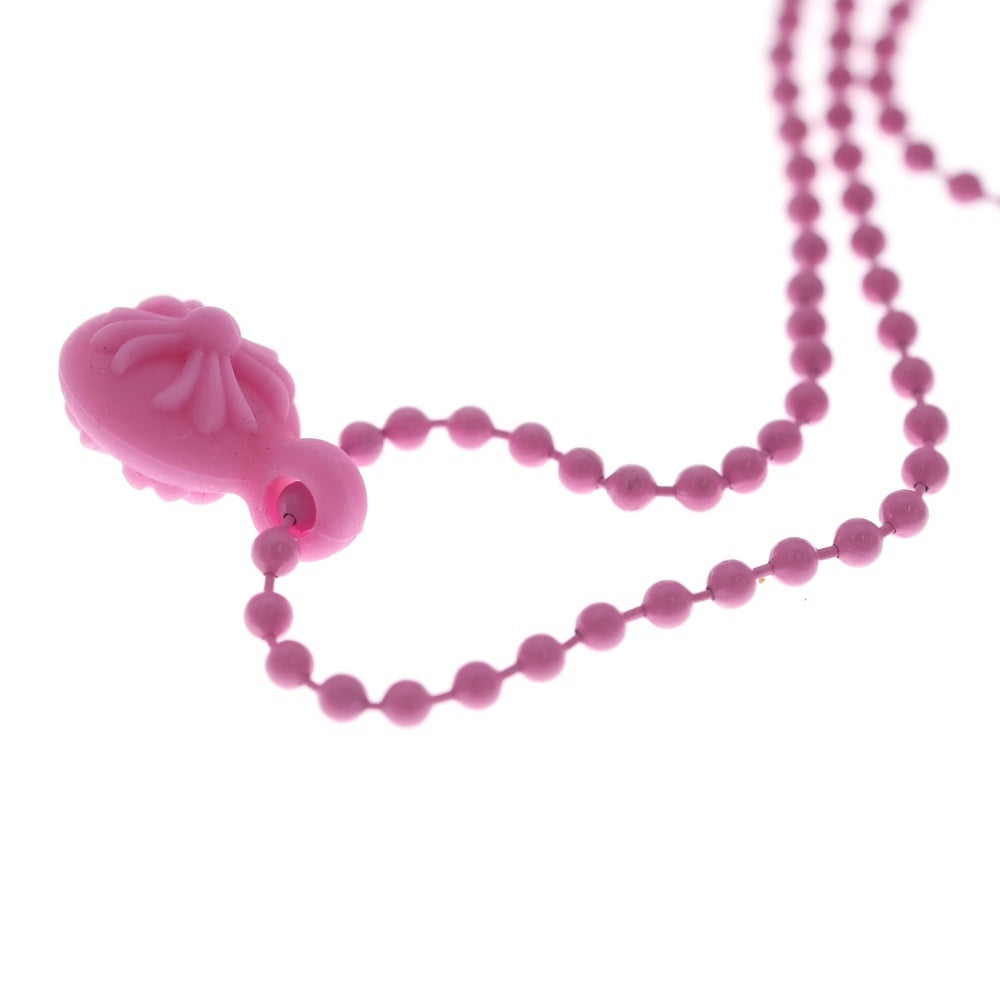 CHROME HEARTS(クロムハーツ) RUBBER No2 CROSS BALL ラバーネックレス ペンダントトップ ピンク
