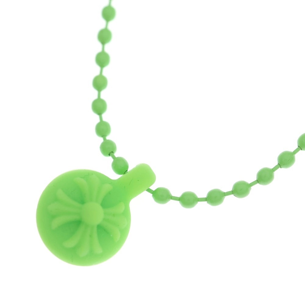 CHROME HEARTS(クロムハーツ) RUBBER No2 CROSS BALL ラバーネックレス ペンダントトップ グリーン