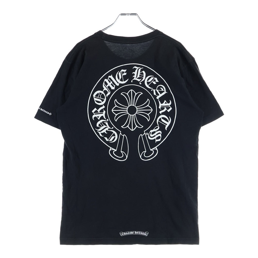 CHROME HEARTS(クロムハーツ) CH T-SHRT 1 バックホースシュープリントTシャツ ブラック