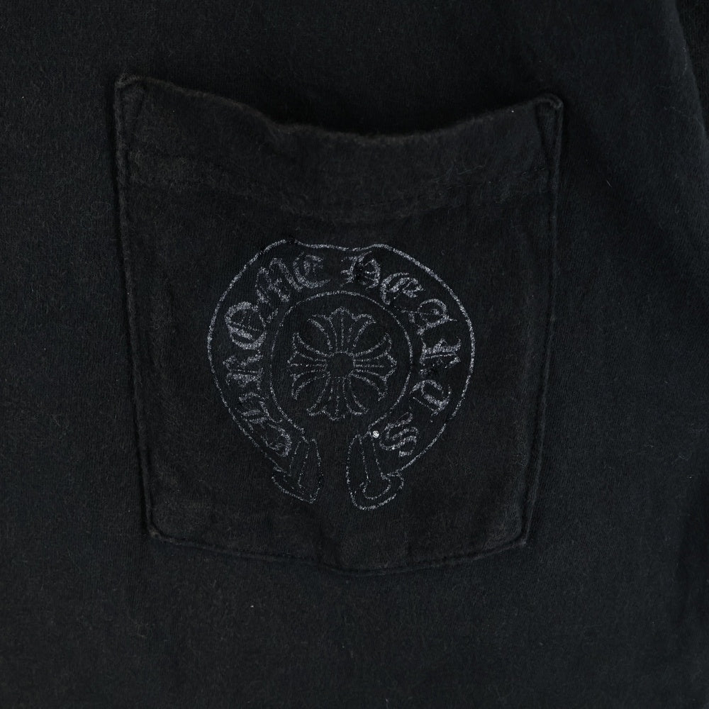 CHROME HEARTS(クロムハーツ) CH T-SHRT 1 バックホースシュープリントTシャツ ブラック