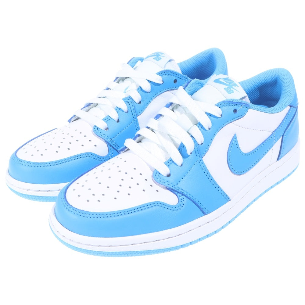 NIKE SB(ナイキエスビー) エアジョーダン1 ロー UNC ローカットスニーカー シューズ ホワイト/ブルー CJ7891-401