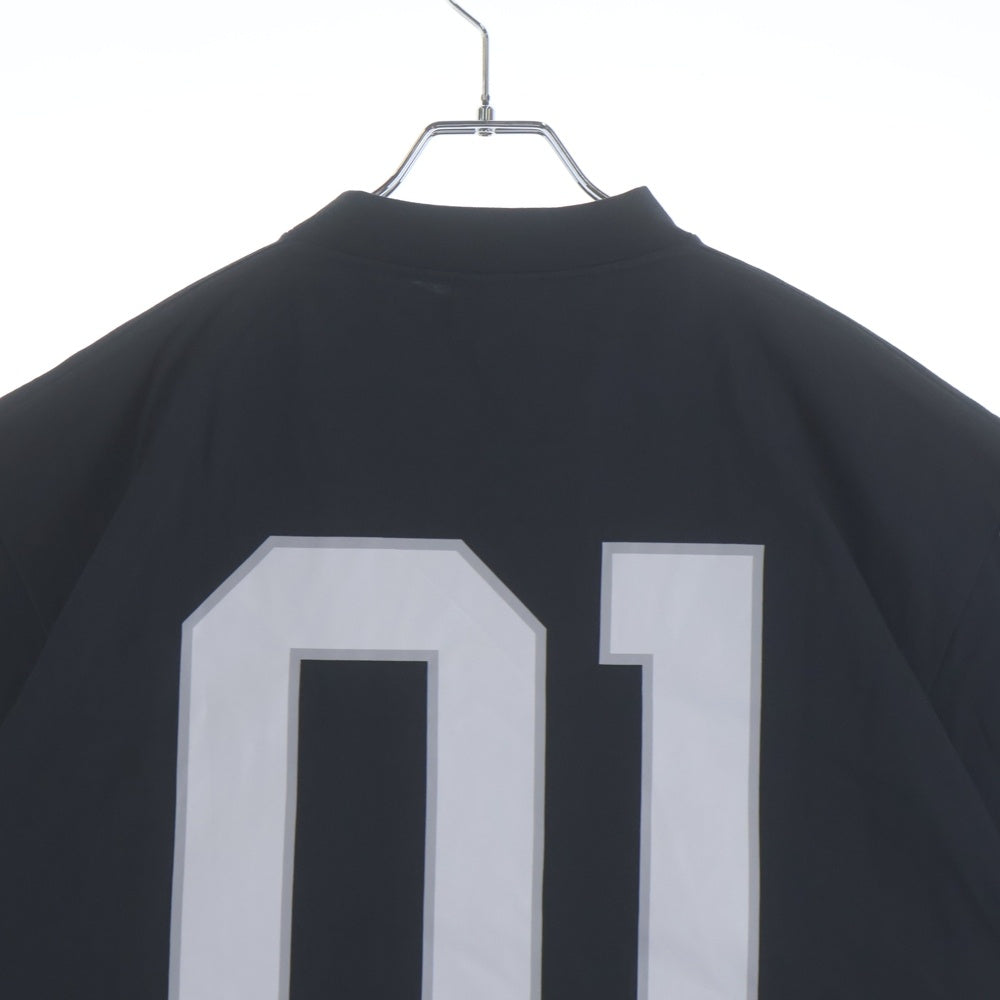 BALENCIAGA(バレンシアガ) 25SS BASKETBALL SERIES バスケットシリーズ ロゴ刺繍デザイン クルーネック半袖Tシャツ カットソー ブラック 787349 TRVW9