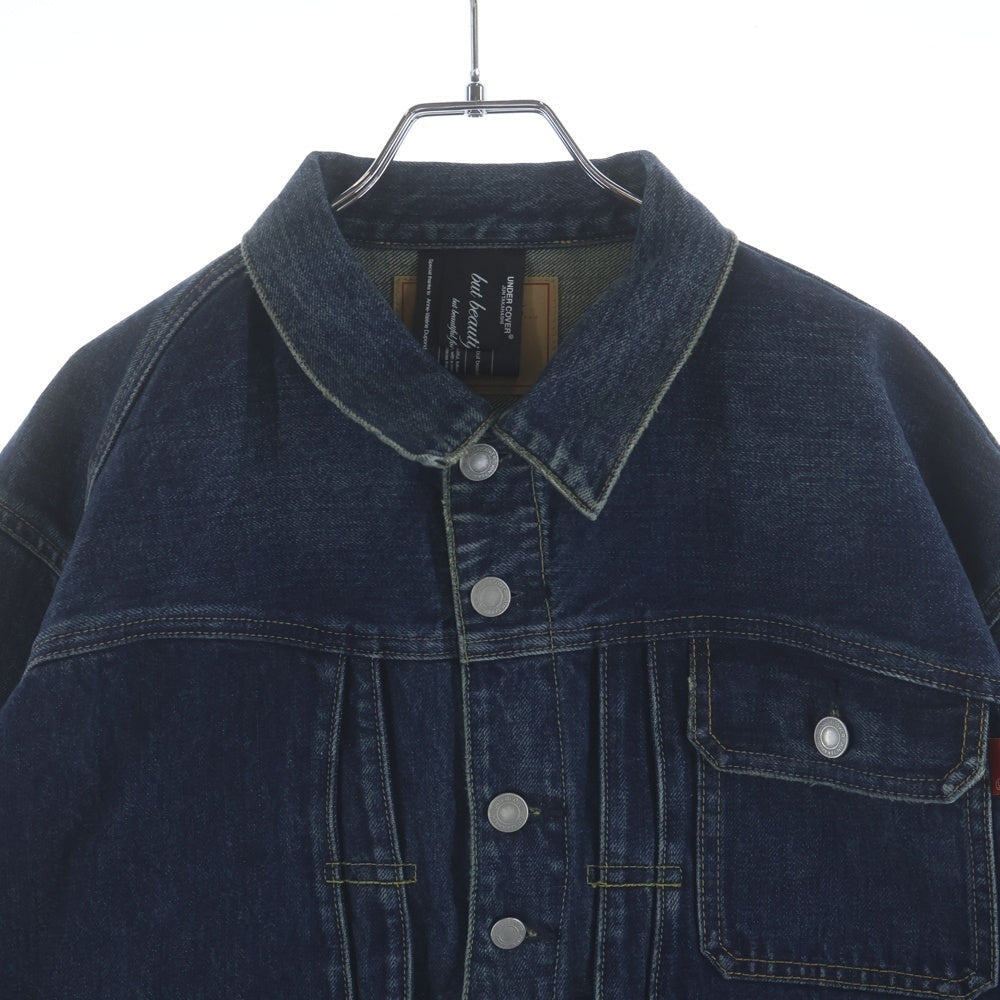 UNDERCOVER(アンダーカバー) 26SS but beautiful BUT 復刻 ユーズド加工デニムジャケット 歪みジャケット インディゴ UC1F4204-1